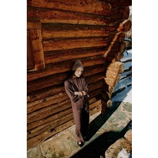 ZARA 자라 기본 피케 팬츠 - 다크 브라운 134761