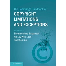 The Cambridge Handbook of Copyright Limitations and Exceptions Hardcover, Cambridge University Press, English, 9781108483049