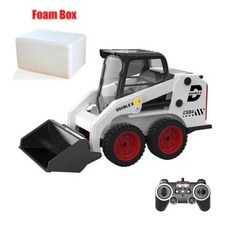 RC 굴삭기 더블 E E594 114 2.4G 원격 제어 트럭 슬립 로더 파기 버킷 360 회전 고속 저속 엔지니어 장난감, 1)E594 Foam box