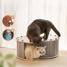 펠트 고양이 숨숨집 고양이 쉼터 캣 동굴 하우스 79000EA 1EA, 연그레이