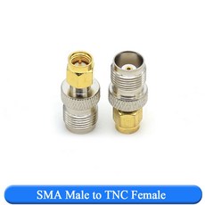SMA 커넥터 SMB BNC RPSMA MCX/MMCX Male Female 스트레이트 RF 어댑터 변환기 SMA 커넥터 SMB TNC 어댑터 TNC 플러그, 1 Pcs, SMA J to TNC K
