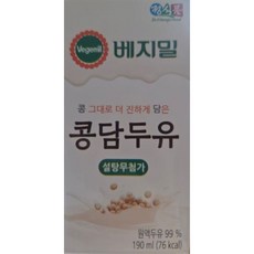 콩담두유 190mlx64팩, 80개, 190ml