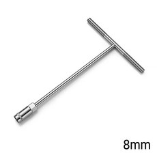 롱 육각 소켓 렌치 T타입 8mm 티복스 T복스 자동차 정비, 1개
