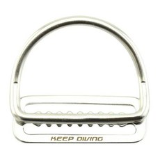 스쿠버 다이빙 웨이트 벨트 슬라이드 키퍼 스테인레스 스틸 D 링 웨빙 하네스 리테이너 스토퍼 BCD 액세서, [03] C, 03 C