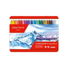 Caran d'Ache Neo 40色專家級水性蠟筆套組, 1個