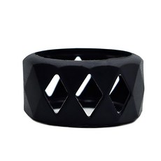 유리 커버 전구 장식 보호 미끄럼 방지 병 밴드 링 버블 튜브 탱크 액세서리, 검정색