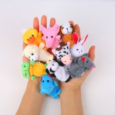 캐보트 작은인형 손가락인형극장 손인형동화책 손가락인형, 10종 동물손가락인형, 1개