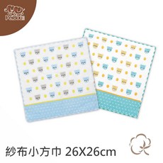 貝柔 PeiBou 小熊純棉紗布小方巾 26x26cm 柔軟親膚 吸水透氣 台灣製造