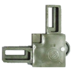 固展紗門角掛輪（附輪）紗門角組合 紗窗塑膠角 鋁門窗DIY五金, 1個