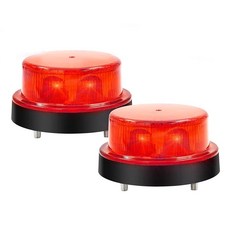 Ourbest Amber Strobe Light for Truck 12-24V Emergency strobe lights (4 Yellow) 230351 8598334728, 2_Red