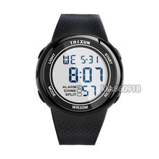 簡約百搭超薄電子錶 學生手錶 青少年跑步運動多功能防水夜光兒童手錶