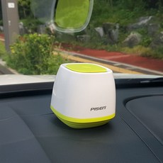 차량용 USB 공기청정기 / 화물차 승용차 냄새제거 공기정화, 그린