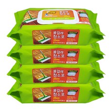 물걸레청소포 고급형 대형 25매 38 x 20cm, 4개