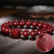 sambuever 8대 수호신 천연 특AAA급 고함량 경면주사 소원성취 액막이 행운 부적 팔찌 금전운 재물운 좋은기운 자금사 액운막이 비휴 주사 염주 팔찌 +_사은품