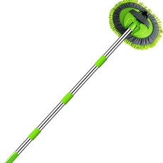 세차용 걸레 청소 브러시 셰닐 소재의 텔레스코픽 손잡이, Set B