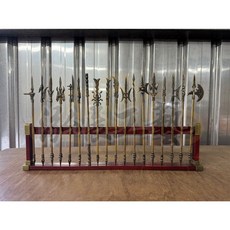 泓展工藝 十八般兵器模型組 擺設品, 1個, 青銅色版