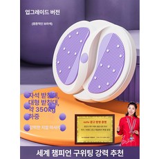 올원픽 허리돌리기운동기구 회전 공원 실내 가정용, 1개, 드림퍼플 두꺼운 받침대