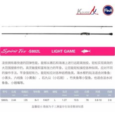釣之屋 Trulinoya 凌技輕型根釣竿 LIGHT ROCK根魚竿 路亞竿, S802L (空心尾)