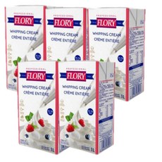 플로리 휘핑크림 1L (5입) 프랑스산 동물성 생크림, 5개