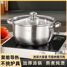 小蒸鍋 26cm三層加厚家用多功能鍋, 1個, 24cm蘋果鍋透明蓋【普通款】