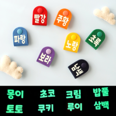 강아지 야광인식표 똑딱이 이름표 네임택 콜마이네임, 빨간색, 가로형, 1개