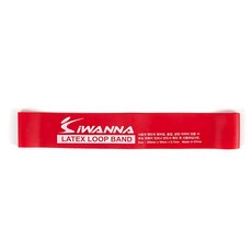 아이워너 라텍스 루프밴드 힙업 스쿼트밴드 1-6단계, 레드(0.7mm), 1개