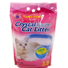 룽펑 펫모닝 고양이 모래 실리카겔 LONGFENG 크리스탈, 3.8L, 3개, 라벤다향