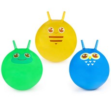[아페페] 동물 캐릭터 콩콩볼 3개세트 대근육 신체활동 스포츠 놀이 KR7059 어린이콩콩볼 동물콩콩볼