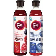 청정원 홍초 복분자+ 블루베리, 1세트, 1.8L