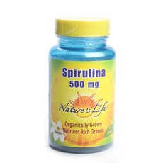 Nature's Life 螺旋藻 500mg 片劑, 1個, 50 件