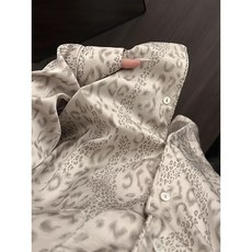 豹紋睡衣女春秋季冰絲長袖長褲薄款韓版休閒甜美家居服