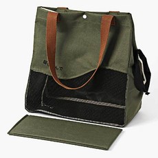 방수 넥도어 스냅 메시 코팅 수납 이동가방 폴리에스테르 카키 87883PC 1(pc), 1개