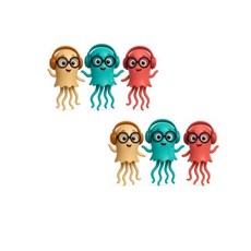 토이즈데이 춤추는 해파리 신나는 음악 LED 불빛 댄스 로보트 장난감 단체 선물, 1개, 민트