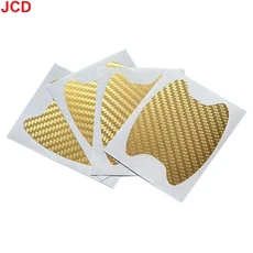 호환 4 개 차량 스타일링 몰딩 스티커 차량 도어 스티커 탄소 섬유 흠집 방지 커버 자동 핸들 보호 필름 부, 07 Gold