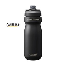 카멜백 포디움 스틸 보냉 자전거 물통 18온스 공식수입사 정품, 1개, 530ml, 블랙