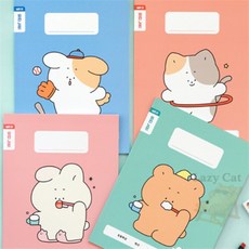 나른한고양이 초등 개구쟁이 저학년 칸 노트 4권 무제 초등저학년노트 초등저학년수학노트 초등학교저학년칸노트, 핑크세트