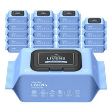 리벤스 퓨어워터 아기물티슈 엠보싱 캡형, 50g, 100매, 20개