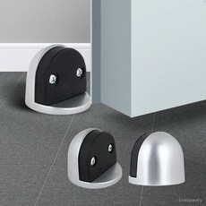 DIY자재 현관문용 바닥도어스톱 2개입, A12 반달스토퍼 실버 2P, A12 반달스토퍼 실버 2P