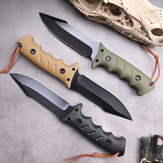 풀탱 헌팅 나이프 K511 캠핑 등산칼 정글도 벌목도, 1개, 블랙