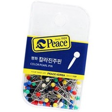 DSGS 평화 칼라 진주핀 얇은침핀 고정핀