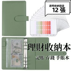 臺灣現貨 活頁夾理財本 手賬理財本 活頁夾鏈袋 活頁本 理財收納本 鈔票收納本 活頁簿 手賬本 存錢收納本 送貼, 加購內頁（5入）,A5（現貨速發）, 1個