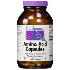Bluebonnet 胺基酸植物膠囊 無麩質, 180顆, 1罐