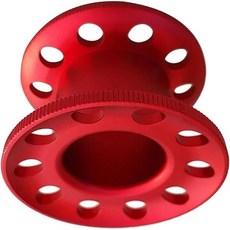 WTWU 알루미늄 합금 소형 다이빙 릴 전문가용 컴팩트 스노클링 스풀 수중 탐험용 2575381, Red