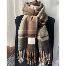 #322023 脖圍 佐壹 大地拼格頭巾 百搭頭巾 頭巾 拼色頭巾 條紋頭巾 秋冬保暖頭巾 女生頭巾 zoii