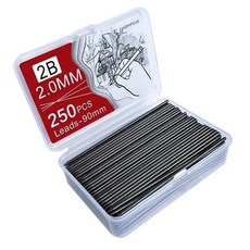 B 0.5 0.7 0.9 1.3 2.0mm 機械鉛筆芯 250/500/1000Pcs 大容量可更換鉛筆芯學生書寫, 1個, 2.0mm - 250pcs