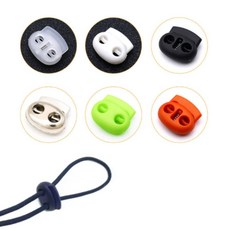 패션 스트링 줄스토퍼 끈조절 끈조이개 돼지코코드락, 그린, 1개