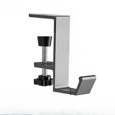 테이블 엣지 후크 싱글 공간 알루미늄 데스크탑 스지 조직 데스크 크리에이티브, 색상: 2. Gray, 1개