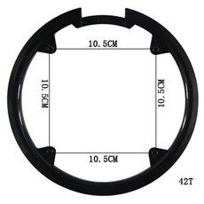 신축성 나사 자전거 도로 N10113710250 3236T 체인링 110 스프 가드, G4RB42흑42치아4홀10.5CM, 1개