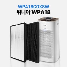 위니아 WPA18C 공기청정기 호환 필터 에어퓨리 H13, 1개, 헤파+탈취 세트 1개, 헤파+탈취 세트