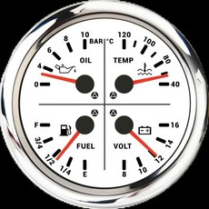 디지털 유압계 수온계 연료계 전압계 해양 보트 자동차 다기능 계기, 1. Bar WS, 기본